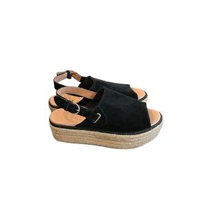 Sperry Delmare espadrille platform slingback sandals - size 7